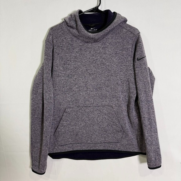Nike Dri-Fit Purple Athletic Hoodie Pullover Sport Sweatshirt Women's Size S - Picture 1 of 6
